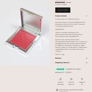 Cosmic beauty blush butter